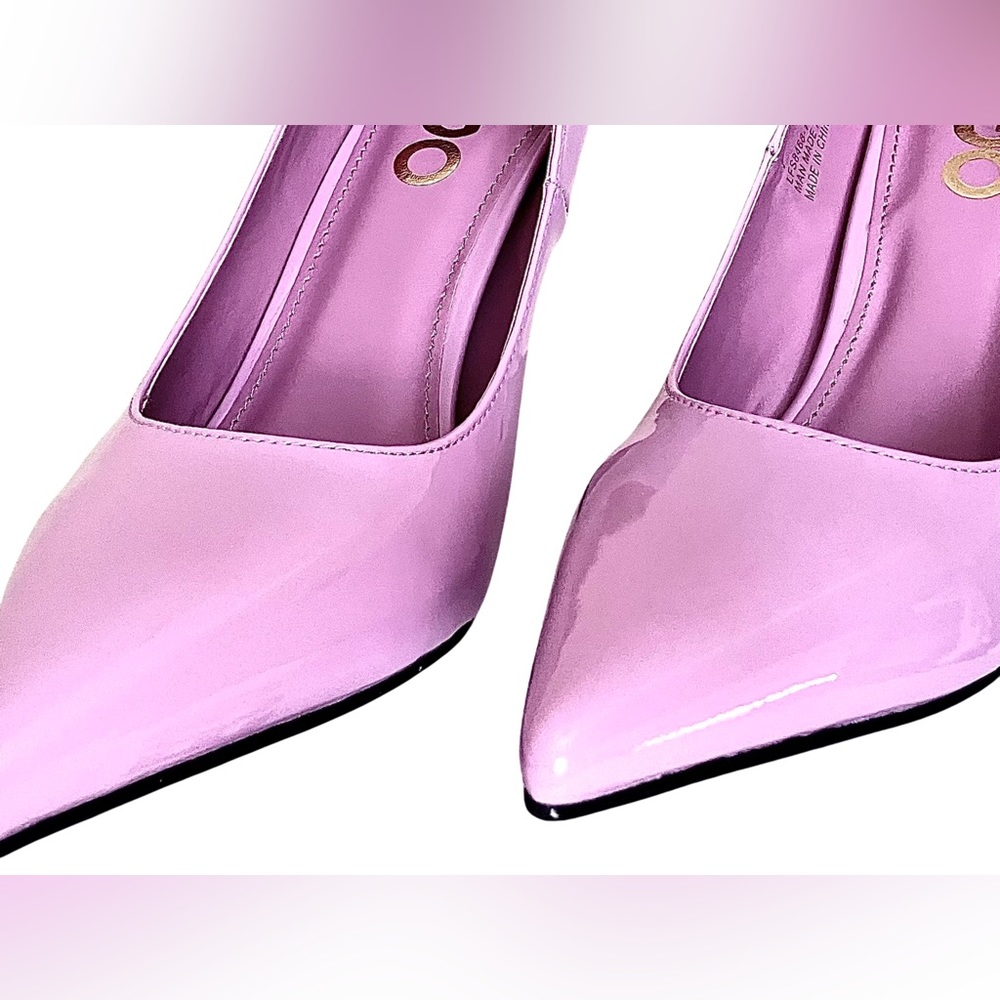 Pink Lilac Patent Court Kitten Heels | Pointed Toe | UK 5 | BNIB - Picture 4 of 17